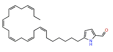 5-(7Z,10Z,13Z,16Z,19Z,22Z-Pentacosahexaenyl)-1H-pyrrole-2-carboxaldehyde